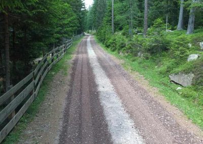 Einschotterung von Weg